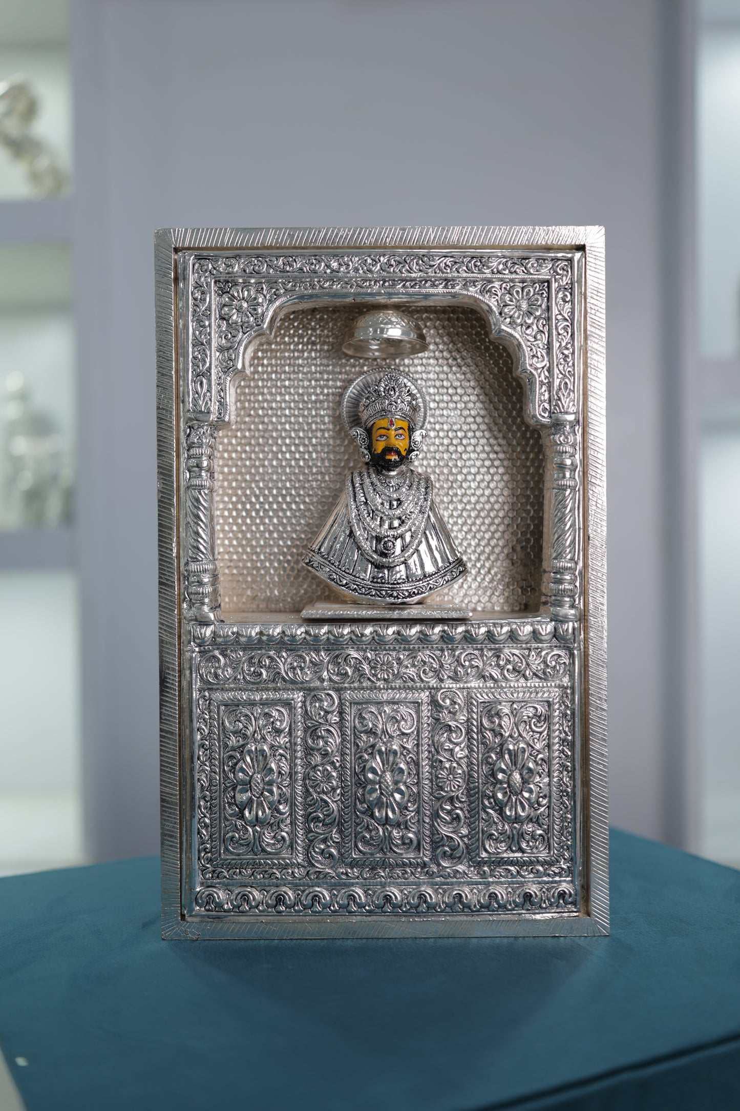 Silver Handcrafted Khatu Shyam Ji Mandir
