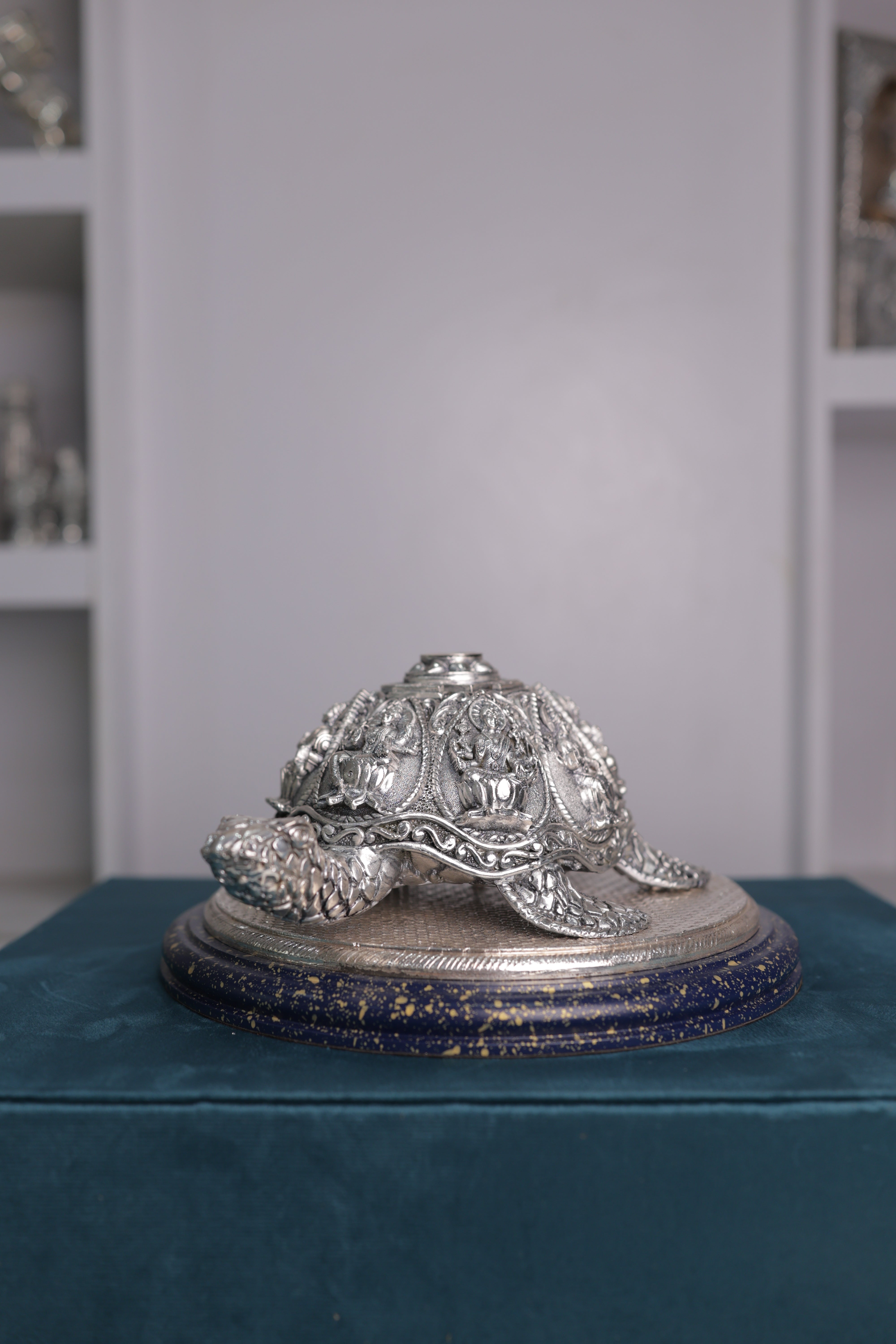 Handcrafted Silver Tortoise – Silver Sanskriti House