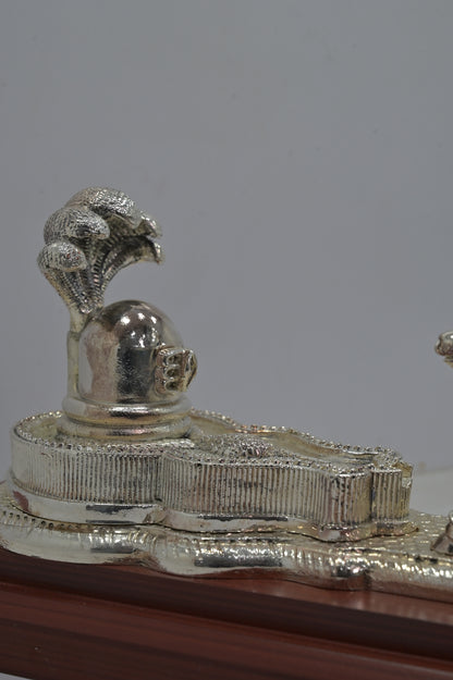 Silver Shiv Nandi Idol