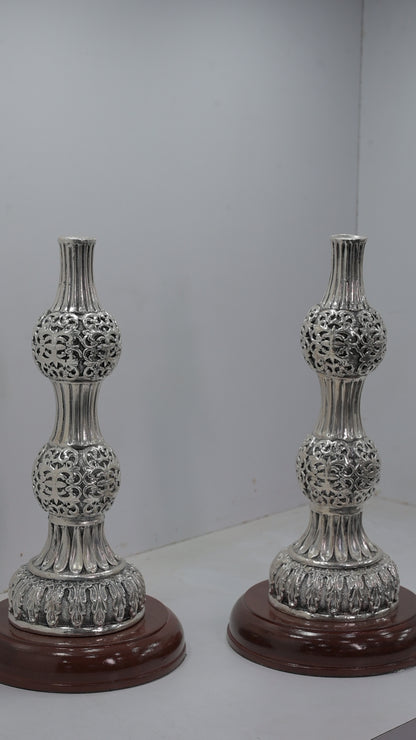 Handcrafted Silver Flower Vase