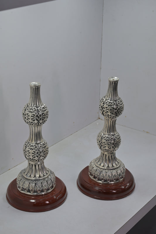 Handcrafted Silver Flower Vase