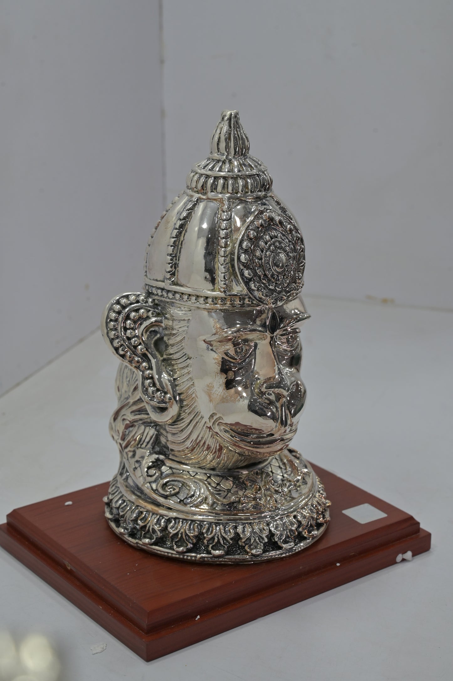 Lord Hanuman Ji Silver Face Idol