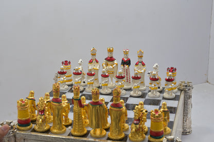 Royal Kingdom Silver Chess Set