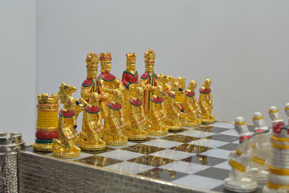 Royal Kingdom Silver Chess Set