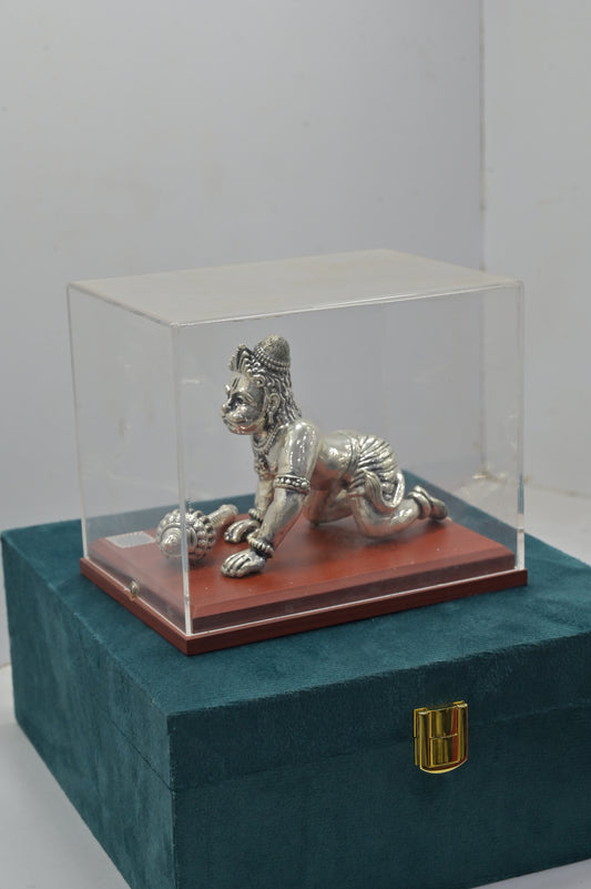 Silver Bal Hanuman Idol