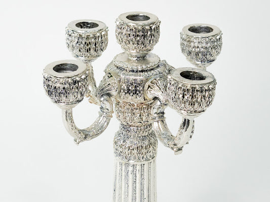 Classic Heritage Silver Candle Holder