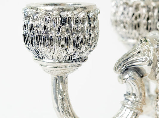 Classic Heritage Silver Candle Holder